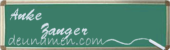 Anke Zanger Visitenkarte
